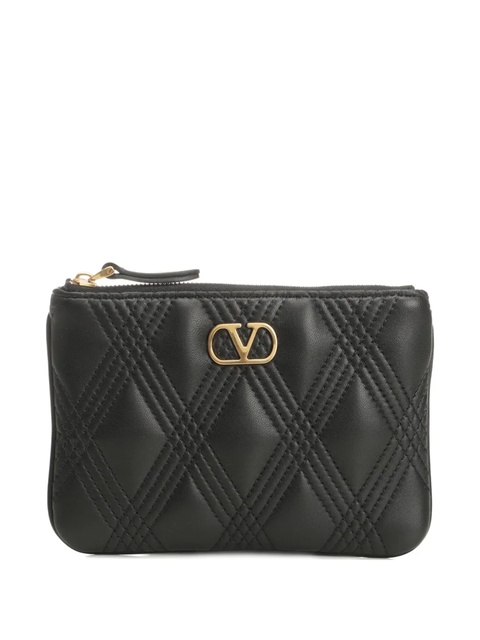 Valentino Garavani quilted logo clutch - Black - zdjęcie produktu nr 1