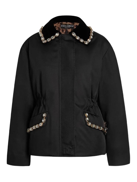 Dolce & Gabbana embellished-collar jacket - Black - zdjęcie produktu nr 1