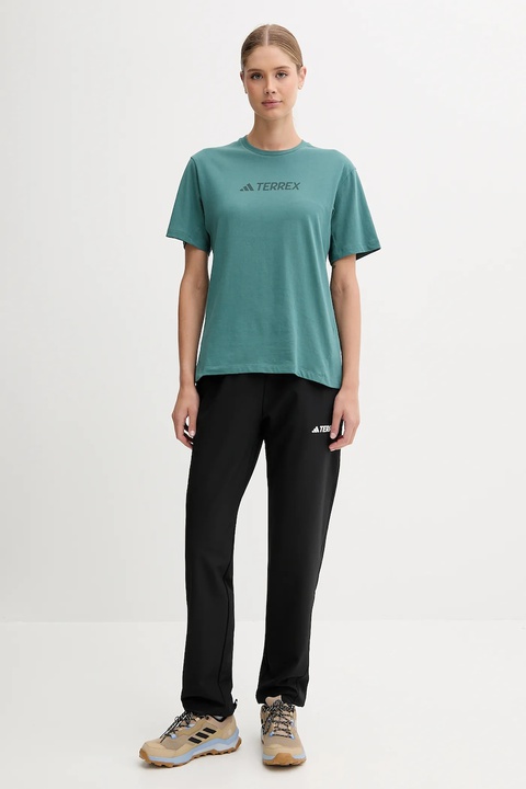 adidas TERREX spodnie outdoorowe Liteflex damskie kolor czarny proste medium waist JF3693 - zdjęcie produktu nr 1