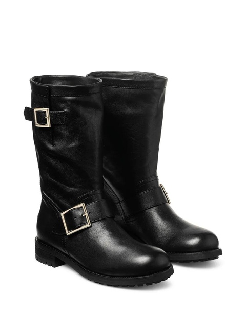 Jimmy Choo Biker Mid buckled biker boots - Black - zdjęcie produktu nr 1