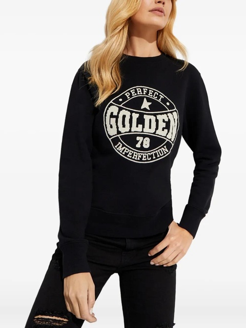 Golden Goose Athena embroidered-logo sweatshirt - Black - zdjęcie produktu nr 1