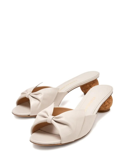 Ferragamo 45mm bow-detail open-toe sandals - Neutrals - zdjęcie produktu nr 2