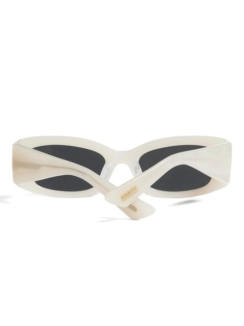 KHAITE rectangle-frame sunglasses - White - zdjęcie produktu nr 2