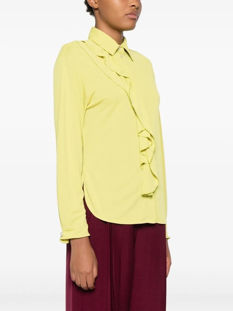 Victoria Beckham crepe shirt - Yellow - zdjęcie produktu nr 2