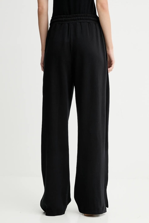 Karl Lagerfeld Jeans spodnie dresowe bawełniane damskie kolor czarny z aplikacją A4W10080 - zdjęcie produktu nr 1