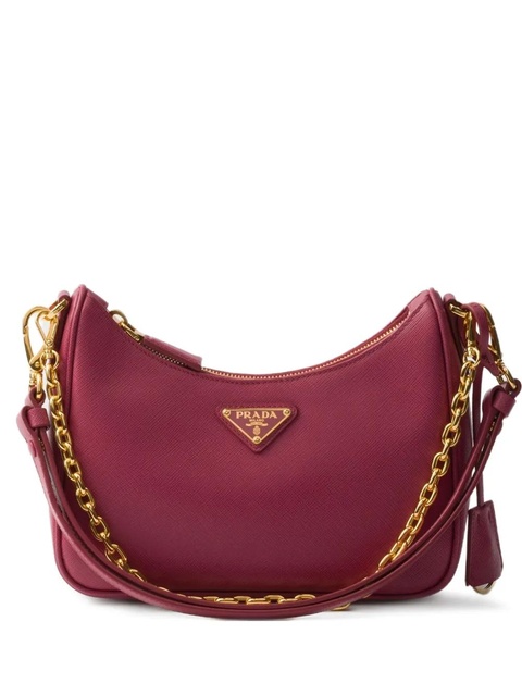 Prada Re-Edition leather mini bag - Pink - zdjęcie produktu nr 1