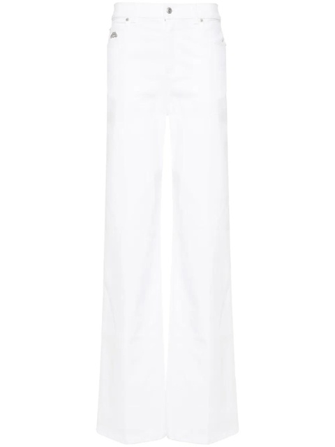 Alexander McQueen logo-plaque jeans - White - zdjęcie produktu nr 1