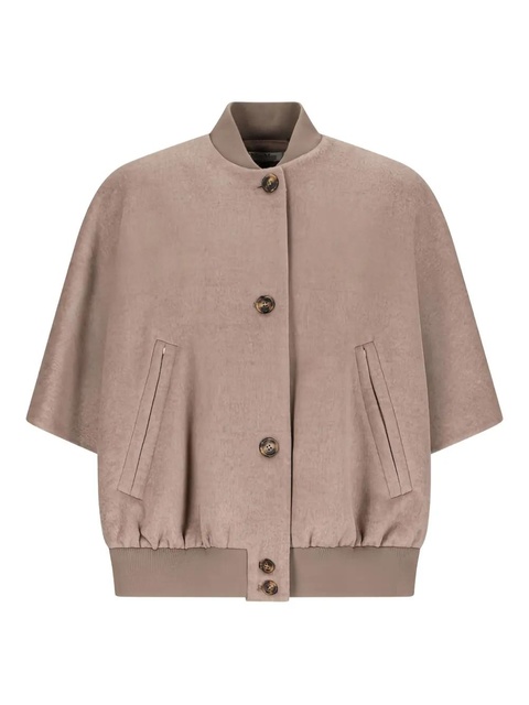 Max Mara Leticia button-fastening short-sleeved jacket - Neutrals - zdjęcie produktu nr 1