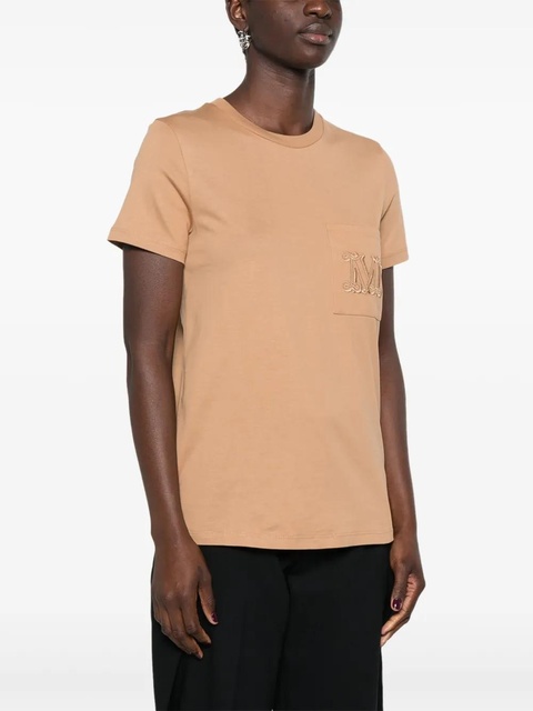 Max Mara Papaia logo-embroidered T-shirt - Neutrals - zdjęcie produktu nr 2