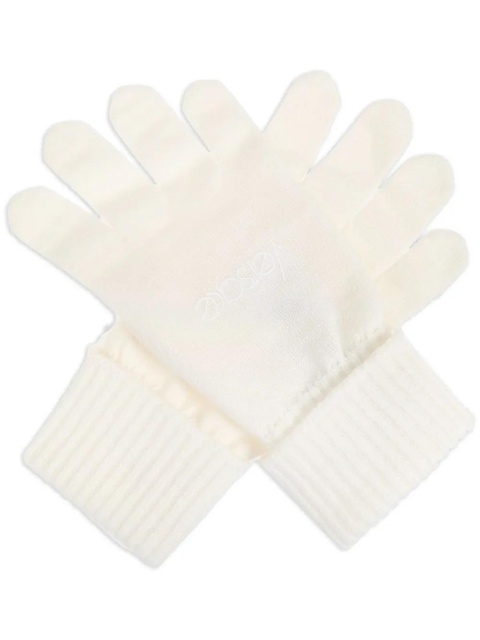 Versace ribbed wool gloves - Neutrals - zdjęcie produktu nr 1