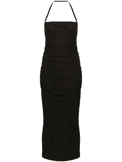 Nanushka ruched halterneck midi dress - Grey - zdjęcie produktu nr 1