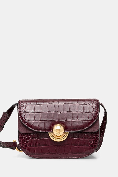 Furla torebka skórzana kolor bordowy WB01737.BX3178.26700 - zdjęcie produktu nr 1