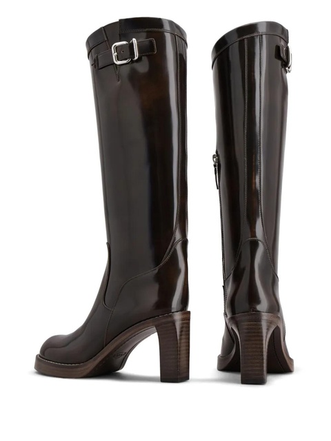 Tod's leather boots - Brown - zdjęcie produktu nr 2