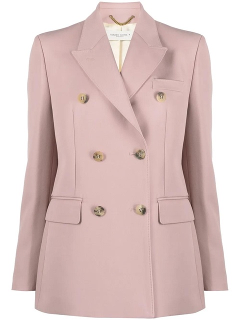 Golden Goose double-breasted gabardine blazer - Pink - zdjęcie produktu nr 1
