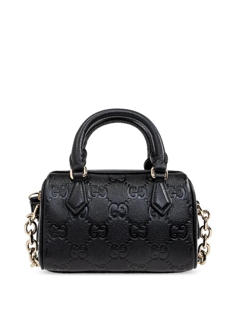 Gucci mini GG Emblem tote bag - Black - zdjęcie produktu nr 1