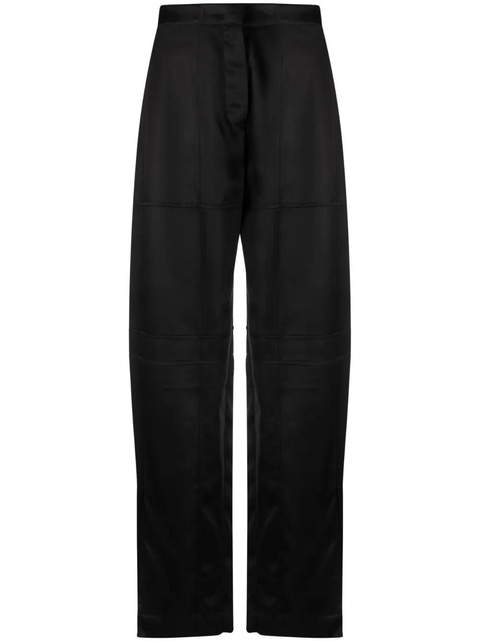 Jil Sander high-waist straight-leg trousers - Black - zdjęcie produktu nr 1