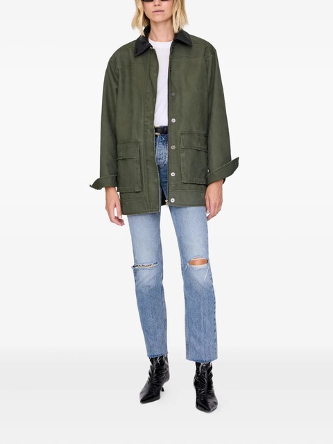 ANINE BING Sean patch-pocket military jacket - Green - zdjęcie produktu nr 2