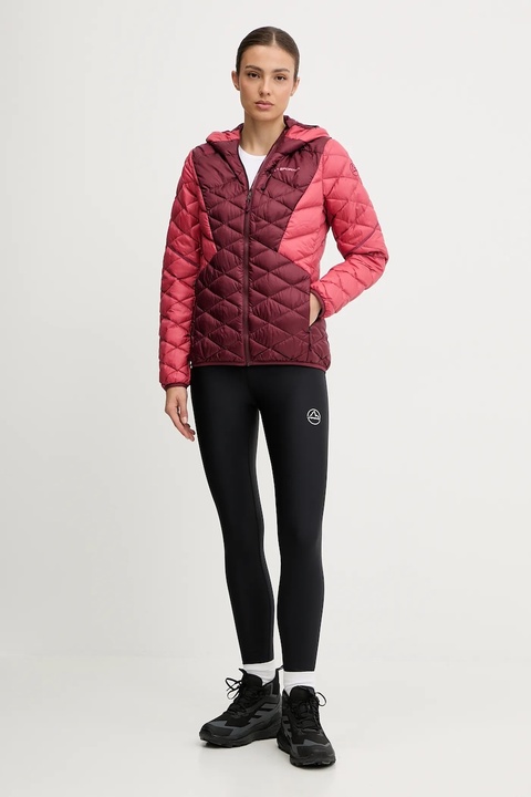 LA Sportiva kurtka sportowa puchowa Pinnacle Down kolor bordowy ZASJ098 - zdjęcie produktu nr 2