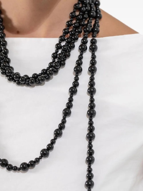 Jennifer Behr Veda beaded necklace - Black - zdjęcie produktu nr 1