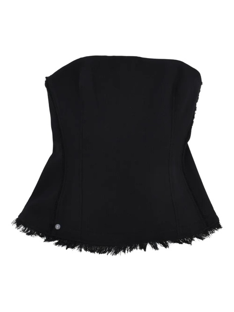 Simkhai Theodora fringed top - Black - zdjęcie produktu nr 1