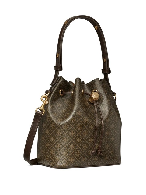 Tory Burch T Monogram bucket bag - Brown - zdjęcie produktu nr 1