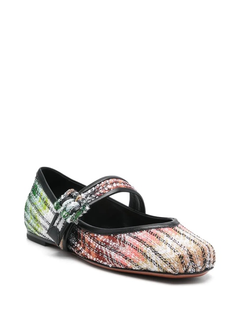 Missoni gradient woven ballerina shoes - Black - zdjęcie produktu nr 2