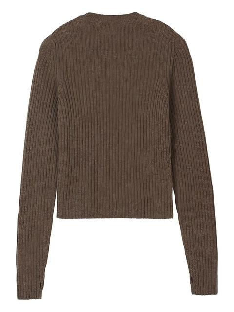 Cecilie Bahnsen Blas nordic rib pullover - Brown - zdjęcie produktu nr 2