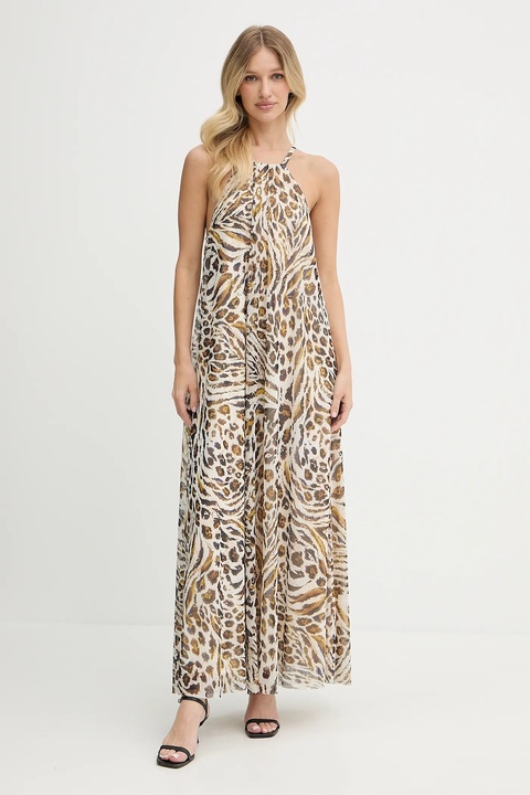 Marc Aurel sukienka kolor beżowy maxi rozkloszowana 6549-7020-73854 - zdjęcie produktu nr 1