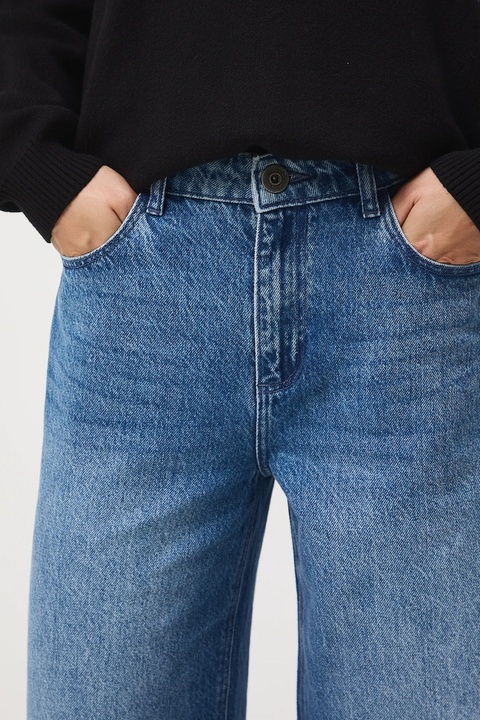 Medicine jeansy bawełniane damskie kolor niebieski - zdjęcie produktu nr 2