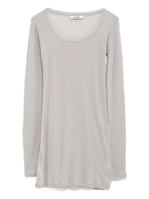 Gimaguas Bahmon scoop-neck long-sleeve mini dress - Grey - zdjęcie produktu nr 1