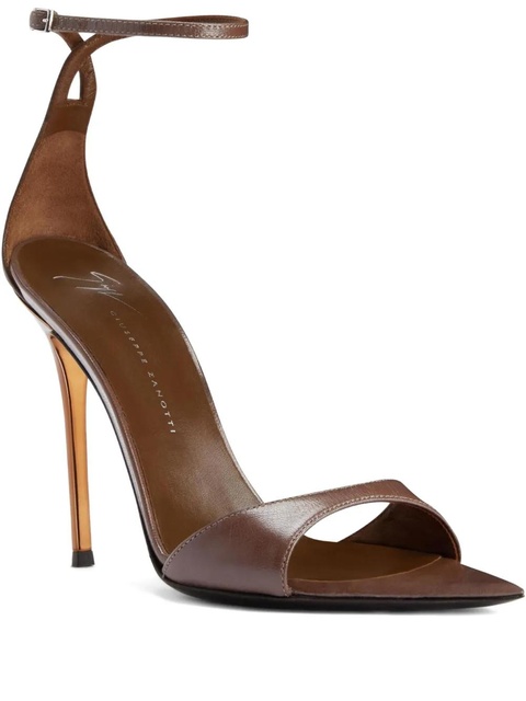 Giuseppe Zanotti 105mm Intriigo ankle-strap pointed-toe sandals - Brown - zdjęcie produktu nr 1