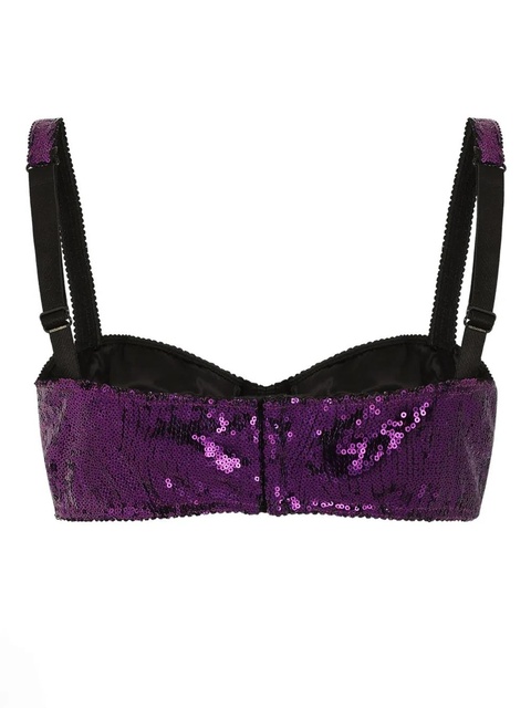 Dolce & Gabbana sequinned bra - Purple - zdjęcie produktu nr 1
