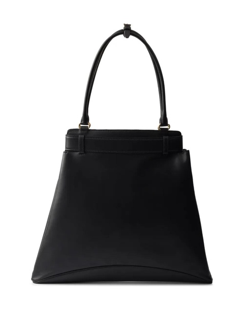 Prada logo-stamp leather tote bag - Black - zdjęcie produktu nr 2