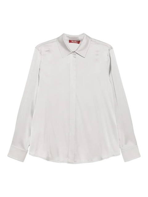 Max Mara stretch-silk shirt - Grey - zdjęcie produktu nr 2