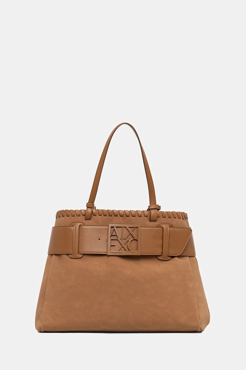 Armani Exchange torebka kolor brązowy XW000284 AF12574 - zdjęcie produktu nr 1