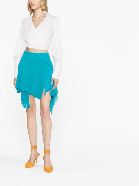 Versace asymmetric pleated skirt - Blue - zdjęcie produktu nr 2