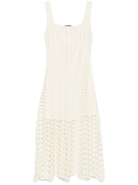 Maje open-knit midi dress - Yellow - zdjęcie produktu nr 1