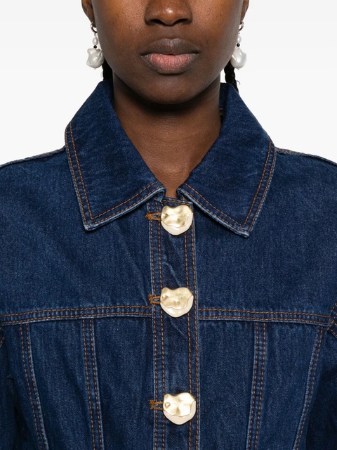 Aje Gianna buttoned-up denim shirt - Blue - zdjęcie produktu nr 2
