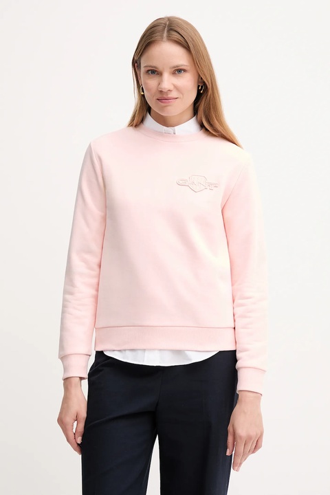 Gant bluza damska kolor różowy gładka 4202586 - zdjęcie produktu nr 1