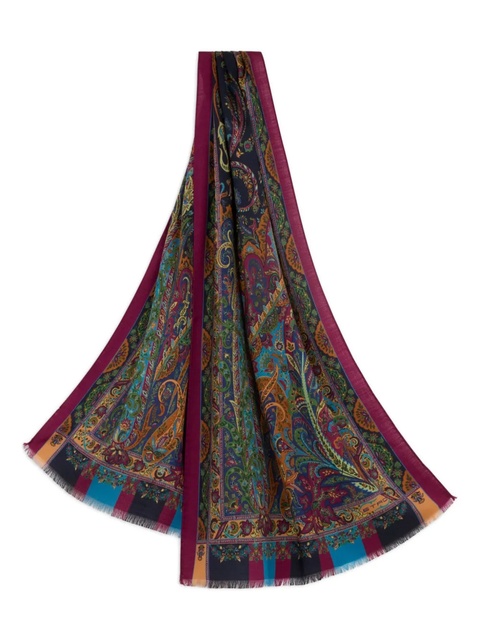 ETRO paisley-jacquard scarf - Red - zdjęcie produktu nr 1