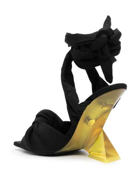 The Attico Duse 85mm sculpted-heel sandals - Black - zdjęcie produktu nr 2
