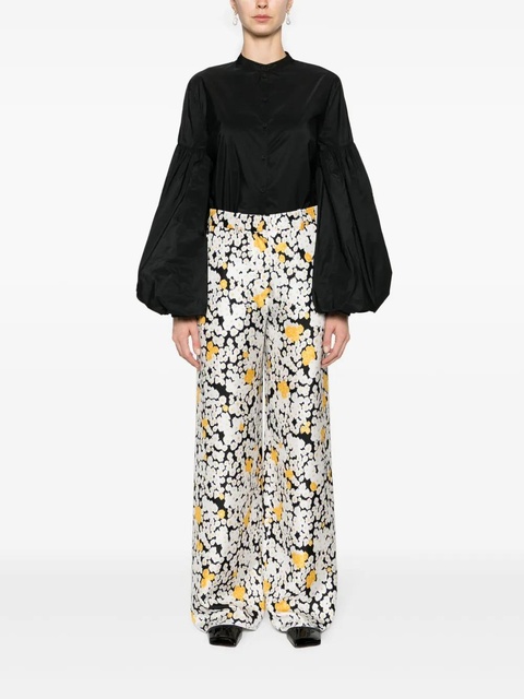 Lanvin floral wide-leg trousers - White - zdjęcie produktu nr 2