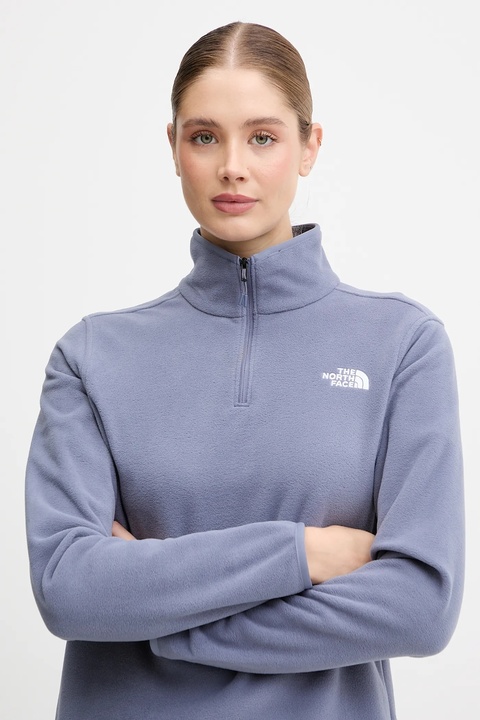 The North Face bluza polarowa damska kolor fioletowy gładka NF0A8D2JBTR1 - zdjęcie produktu nr 2