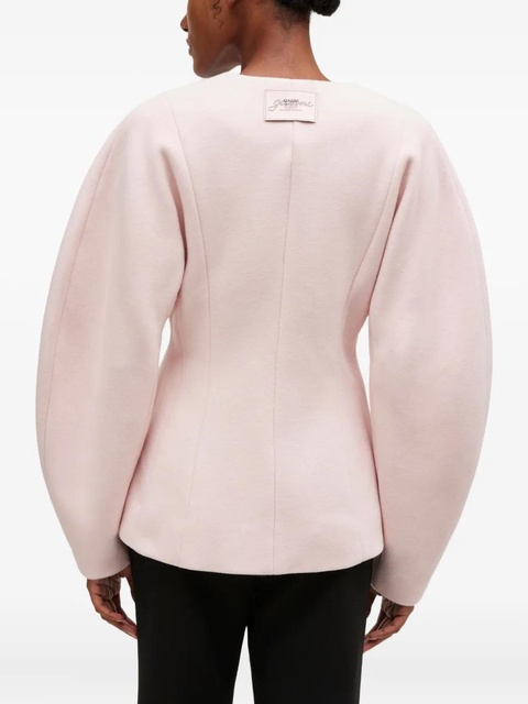 GANNI button V-neck jacket - Pink - zdjęcie produktu nr 2