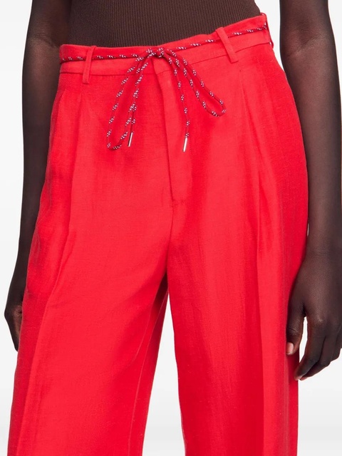 SANDRO cotton trousers - Red - zdjęcie produktu nr 2