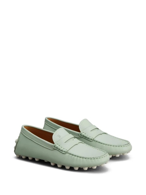 Tod's pebble-detail leather loafers - Green - zdjęcie produktu nr 1