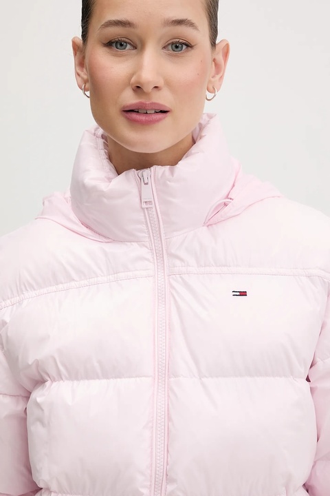 Tommy Jeans kurtka kolor różowy zimowa DW0DW22039 - zdjęcie produktu nr 2