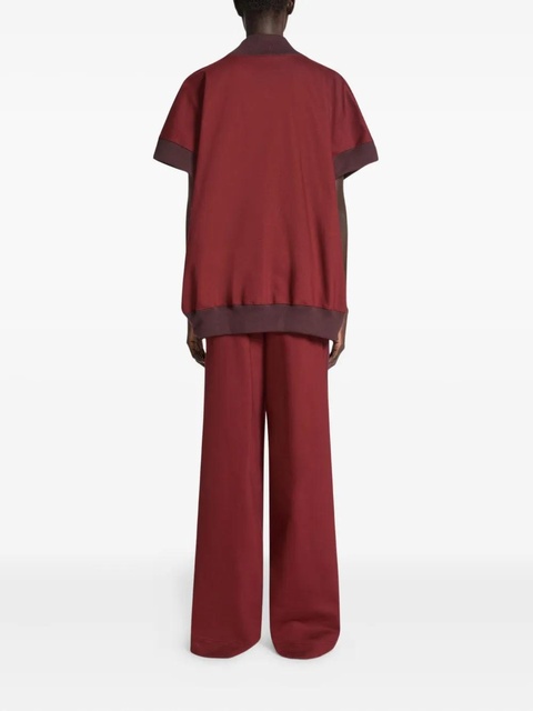 DRIES VAN NOTEN dart-detailing track pants - Red - zdjęcie produktu nr 2