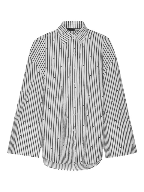 ROTATE BIRGER CHRISTENSEN stripe-pattern shirt - White - zdjęcie produktu nr 1