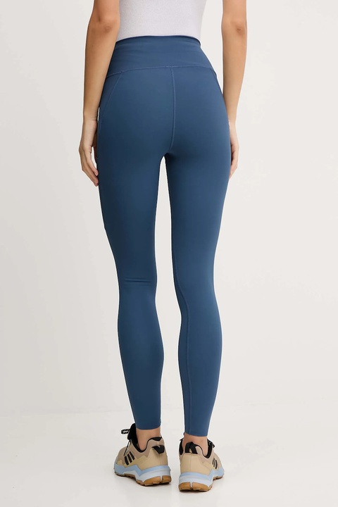 Fjallraven legginsy sportowe Abisko damskie kolor niebieski gładkie F84773-534 - zdjęcie produktu nr 2